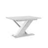 Witte modern design uitschuifbare tafel 120-160x90 cm Xao K350 Verkoop