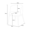 Stoel fauteuil in moderne zwarte stof Raund Kortingen