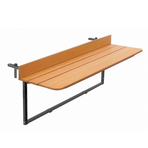 Opklapbare houten balkon- en terrastafel, ruimtebesparend, teak-look Look Out Aanbieding