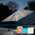 Vierkante tuinparasol Paradise met ledverlichting 3x3 m Aanbieding