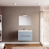 Hangende badkamerkast 80cm met lades, wastafel, spiegel en LED-licht Iris 80 Aanbod