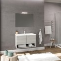 Hangend design badkamermeubel 80 cm met wastafel en LED-spiegel Oslo 80 Catalogus