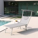 Professionele strandligstoel Italia uit aluminium 