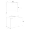 Badkamermeubel 80 cm met wastafel en spiegel Giulia 80 Korting