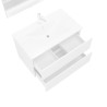 Moderne hangende badkamerkast 80 cm met wastafel en spiegel Easy 80 Prijs
