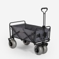 Opvouwbare strandwagen met 4 grote luchtbanden Dory Aanbieding