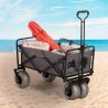 Opvouwbare strandwagen met 4 grote luchtbanden Dory Verkoop