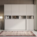 Horizontaal opklapbed ruimtebesparend eenpersoonsmatras wit Kando C Catalogus