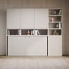 Wit opklapbed eenpersoons horizontaal ruimtebesparend Kando E Catalogus