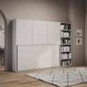 Ruimtebesparende horizontale opklapbedkast met eenpersoonsbed Kando G Aanbod