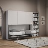 Ruimtebesparende horizontale opklapbedkast met eenpersoonsbed Kando G Aanbieding