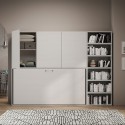 Ruimtebesparende horizontale opklapbedkast met eenpersoonsbed Kando G Catalogus