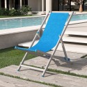 Set van 4 opvouwbare verstelbare aluminium ligstoelen Riccione Gold Verkoop