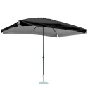Eden Noir 3x2m rechthoekige aluminium tuinparasol met centrale paal Catalogus
