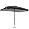 Eden Noir 3x2m rechthoekige aluminium tuinparasol met centrale paal Catalogus