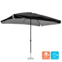 Eden Noir 3x2m rechthoekige aluminium tuinparasol met centrale paal Aanbod