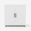 Moderne badkamer wastafel onderkast met 2 deuren en 2 planken Biston Kosten