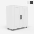 Moderne badkamer wastafel onderkast met 2 deuren en 2 planken Biston Aanbieding