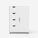 Ladekast met 4 laden en een deur voor badkamer of slaapkamer Rendel Karakteristieken
