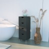 Moderne multifunctionele badkamer ladekast met 4 lades Servez Catalogus