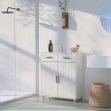 Modern multifunctioneel badkamermeubel 60 cm met 2 deuren en 2 lades Takari Aanbod