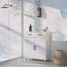 Modern multifunctioneel badkamermeubel 60 cm met 2 deuren en 2 lades Takari Aanbod