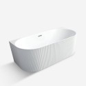 Ovaal modern ligbad voor wandmontage of vrijstaand 170x80 cm Delo Aanbod