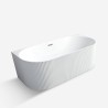 Ovaal modern ligbad voor wandmontage of vrijstaand 170x80 cm Delo Aanbod