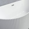 Ovaal modern ligbad voor wandmontage of vrijstaand 170x80 cm Delo Korting