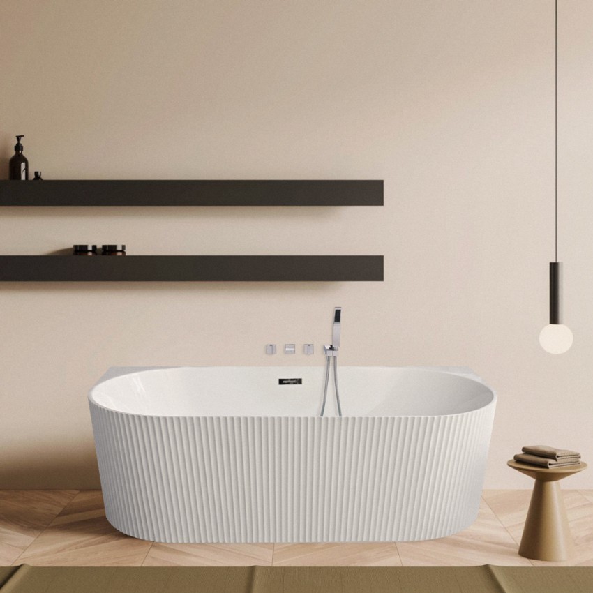 Ovaal modern ligbad voor wandmontage of vrijstaand 170x80 cm Delo Aanbieding Ovaal modern ligbad voor wandmontage of vrijstaand 170x80 cm Delo Aanbieding