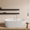 Ovaal modern ligbad voor wandmontage of vrijstaand 170x80 cm Delo Aanbieding