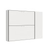 Modern wit inklapbaar stapelbed met kast Kando H Aanbod