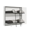 Modern wit inklapbaar stapelbed met kast Kando H Verkoop