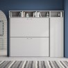 Horizontaal opklapbaar stapelbed met ruimtebesparende kast Kando I Catalogus