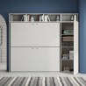 Horizontaal opklapbaar stapelbed met ruimtebesparende kast Kando I Voorraad