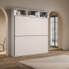 Modern opklapbaar stapelbed wit Kando L ruimtebesparend design Korting
