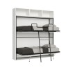 Modern opklapbaar stapelbed wit Kando L ruimtebesparend design Verkoop