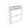 Modern opklapbaar stapelbed wit Kando L ruimtebesparend design Keuze