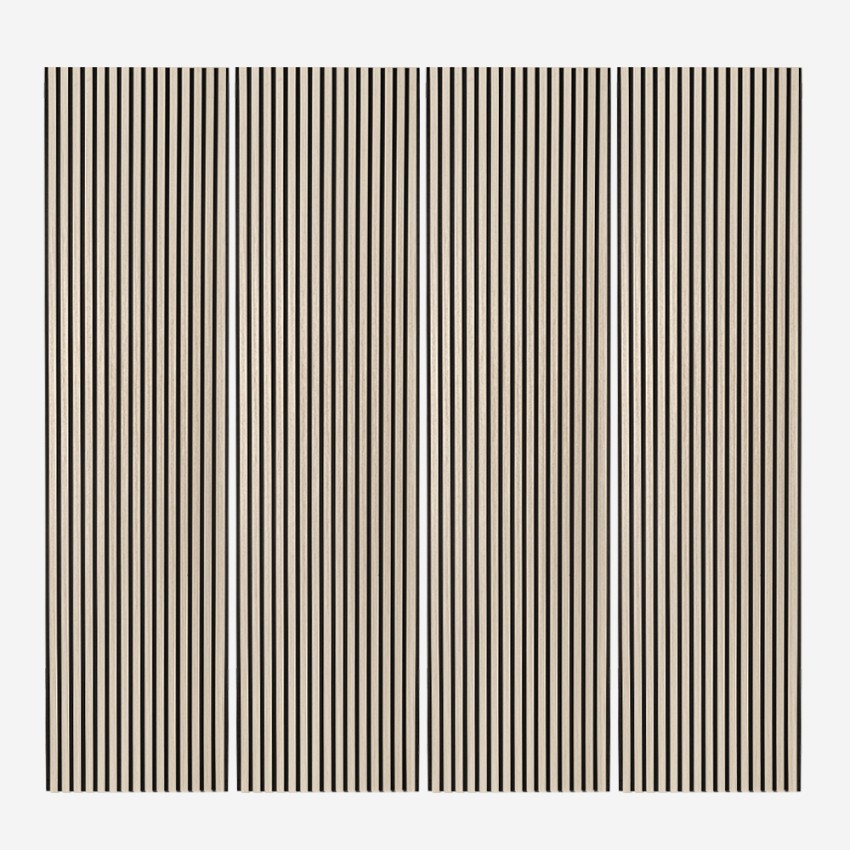 4 x akoestische wandpanelen 240x60 cm palissanderhout Swald Aanbieding