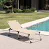 Set van 4 opvouwbare aluminium ligbedden Seychelles Afmetingen