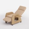 Handmatig verstelbare rotan relaxfauteuil voor buiten Sanremo Korting