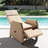 Handmatig verstelbare rotan relaxfauteuil voor buiten Sanremo Voorraad