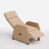 Handmatig verstelbare rotan relaxfauteuil voor buiten Sanremo Aanbod