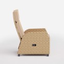 Handmatig verstelbare rotan relaxfauteuil voor buiten Sanremo Catalogus