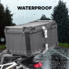 Universele motorfietskoffer van 46 liter zwart Adventure Kortingen