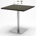 Vierkante salontafel 90x90 cm met centraal onderstel Horeca Model
