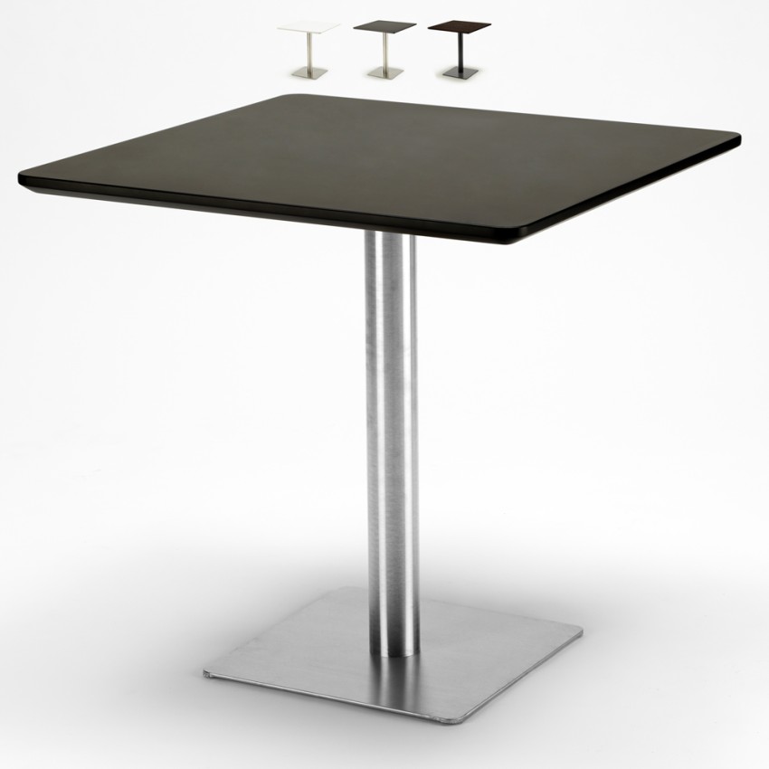 Vierkante salontafel 90x90 cm met centraal onderstel Horeca Model