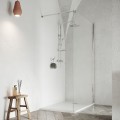 Douchecabine met transparante 8 mm geharde glazen wand 100x190 cm Walk In Aanbieding