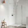 Douchecabine met transparante 8 mm geharde glazen wand 100x190 cm Walk In Aanbieding