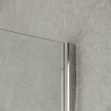 Douchecabine met transparante 8 mm geharde glazen wand 100x190 cm Walk In Aanbod